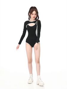 Korean One-piece Swimsuit for Women: Slim Fit & Sun Protection