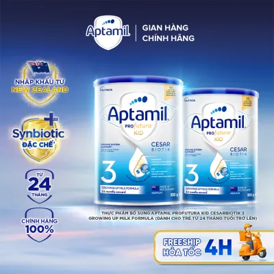 [MUA LÀ CÓ QUÀ] CB 2 Sữa bột Aptamil Profutura Kid Cesarbiotik New Zealand số 3 - SYNBIOTIC ĐẶC CHẾ dành cho bé từ 2 đến 6 tuổi