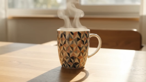 Modern Ceramic Mug 350ml - Nordic Geometric Pattern Coffee Cup Tea Mug Home Office Decor Gift