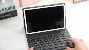 Ốp lưng Xiaomi Mi Pad 6 kèm bàn phím và chuột không dây - Bao da Xiaomi Pad 6 Pro 360 độ trung cấp hỗ trợ nhiều góc dựng