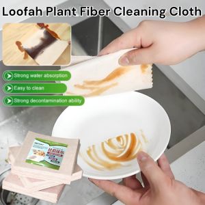 【 Cleaning Artifact 】 Loofah Plant Fiber Cleaning Cloth Natural Luffa Plant Fiber Magic Cleaning Cloths Non-Stick Oil Rags