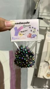 Manik kristal ceko gepeng 8mm banyak variasi warna