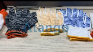 High Quality Thickening Construction Gloves Rubber Cotton Knitted Gloves Gardening Architecture