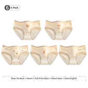 Antibacterial Cotton Breathable Infants and Girls Briefs