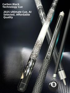 Tech Carbon Pool Cue Stick Big Middle Small Head Snooker Billiard Stick Chinese Eight Ball Nine Ball Black 8 Special Use