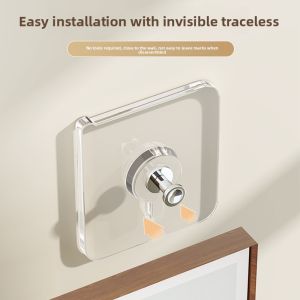 MONLEYTA | No-Drill Picture Hanging Hooks Frame Wall Wedding Photos Sticky Hooks Resin Material Strong Adhesive Force Over 20kg Load