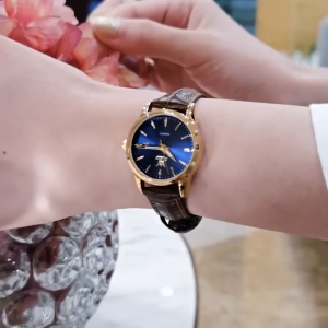 OLEVS Jam Tangan Wanita Original Branded 6898 Tahan Air Tali Kulit Kuarsa Arloji Terbaru women watch