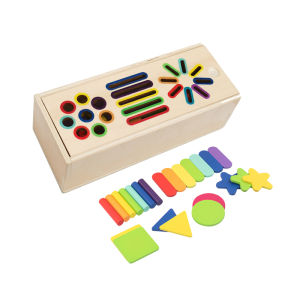 Wooden Matching Toys Montessori Color Sorting Stick Balance Toy Fine Motor Skills Math Learning Educational Kids