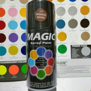 Pilok Pilox Cat Magic Madoras Brown Coklat Glossy 177 300cc Cat Semprot Serbaguna Magic Spray