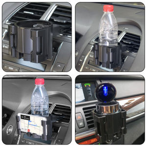 Car Cup Holder With Phone Holder Air Vent Cup Holder For Car Drink Holders For Hot And Cold Drinks