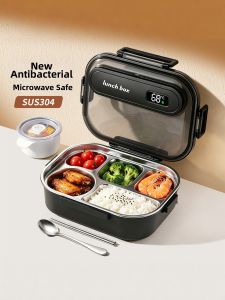 Microwaveable Thermal Insulation Lunch Box Stainless Steel