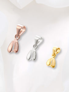 Silver Pendant Snap Hooks for Necklaces