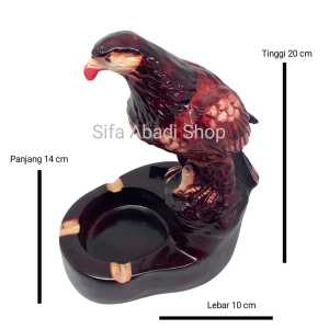 Asbak Murah Unik Aesthetic Motif Burung Perkutut