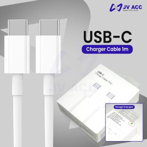 KABEL DATA CHARGER 100W TYPE TIPE C TO C THUNDERBOLT 1 METER FOR APPLE MACBOOK / IPHONE 15 PRO MAX