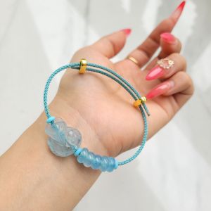 Vòng Cáp Ngũ Điếu Hồ Ly Aqua - Phong Thủy TUDO