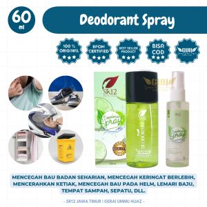 [RCI] DEODORANT SPRAY PREMIUM SR12 60 ML / TAWAS CAIR / PENGHILANG BAU BADAN / ANTI BAKTERI