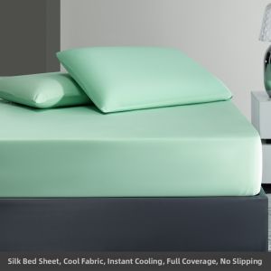 shui yang | Summer Cooling Non-slip Ice Silk Fitted Sheet