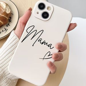 Simple Pattern Phone Case For iPhone 17 16 15 14 13 12 11 Pro XS Max X XR 6 7 8 Plus Mini Air 17e 16e Liquid Silicone Back Cover