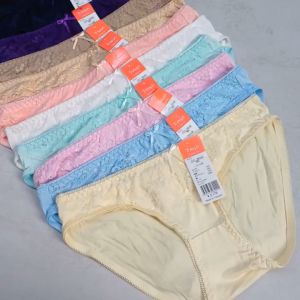 COMBO 5 QUẦN LÓT NỮ MÀU TRẮNG CHẤT COTTON PHỐI REN CAO CẤP QUYẾN RŨ VN120 SIZE 35kg – 65kg