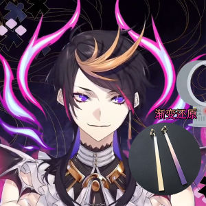 Shu Yamino Ear Clip Cos Earrings Eardrops Wilhelmy Earrings Rainbow Club Virtual Luxiem