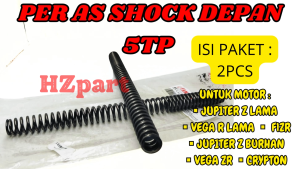 PER AS SHOCK DEPAN ISI 2PCS KODE-5TP YAMAHA BERKUALITAS ASLI ORIGINAL 100% BERGARANSI 1BULAN ORI   .