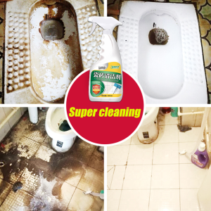 10 years dirt once clean Bathroom cleaner 500ML Heavy duty Tiles stain remover Remove stubborn water stains Bathroom tiles cleaner Clean with just one spray Bathroom floor cleaner Toilet cleaner Mosaic cleaner Floor tiles stain remover 浴室清洁剂 地砖清洁剂 瓷砖清洁剂
