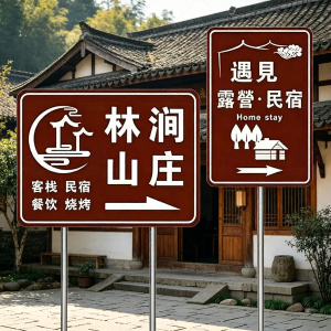 RUIKELAIXIANG | Customized Scenic Guide Traffic Sign Aluminum