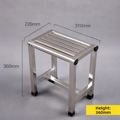 MOMIAN | Adult Shower Stool Stainless Steel Square