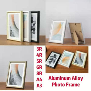 SG Ready Stock Aluminum Alloy Photo Frame Alloy Picture Frame 3R 4R 5R 6R 8R A4 A3 Picture Frame Table Wall Display Graduation Photo Frame Gift