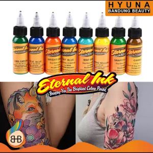 HBB TINTA TATTOO ETERNAL INK 30ML ALL COLORS Tinta Pigmen Profesional Kecantikan Kulit Menggunakan Bahan Tumbuhan Alami