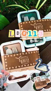 [READY STOCK] LD0113 - Organic Wheat Lunch Box With Soup Cup Ecofriendly