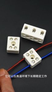 10pcs Terminal Block Keramik 2 Pole 10A/15A Tahan Panas