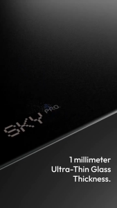 VOICSKY SKY SuperSlim GLASS Mousepad XL - 1.5MM Thickness - DARK / LIGHT