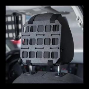 Tactical Car Truck Sun Headrest Rack Rigid Molle Panel Velcro Adjustable Vehicle Gear Storage Insert Pouch Organizer Holder Tool