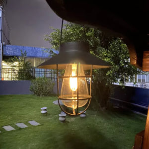 Warmtaste Warm Solar Retro Lantern Light Outdoor Waterproof Vintage Night Lighting Portable Hanging Camping Tent Lamp Chandelier Light for Hiking Garden House Tree Decor