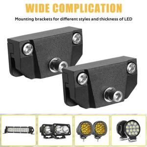 Universal LED Light Bar Clamp Bracket Holder Auto Off Road 4x4 Truck Boat Work Spotlight Mount Stand