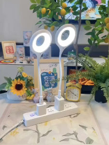 Smart Voice Controlled Night Light USB Rechargeable Eye Protection LED Lamp for Bedroom Energy Saving Mini Sleep Lamp