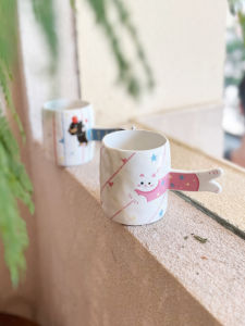 Cốc Cà Phê Gốm Hoạt Hình Dễ Thương Hình Chó Salami Cốc Nước Dùng Trong Gia Đình Quà Tặng Sinh Nhật Cho Cặp Đôi Cốc Quà Lưu Niệm