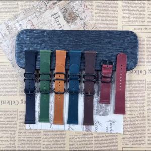 Vintage Genuine Leather Band 20mm 22mm Strap for Seiko for Omega Quick Release Ring Buckle Bracelet for Samsung for Huawei Watch