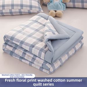 NAIYOUCHENG | Lightweight Cotton Summer Quilt Washable