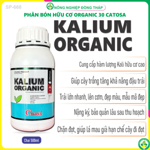 Phân Bón Hữu Cơ ORGANIC 30 CATOSA – KALIUM ORGANIC – Sản phẩm nhập khẩu nguyên chai từ Thổ Nhĩ Kỳ (Chai 500ml)