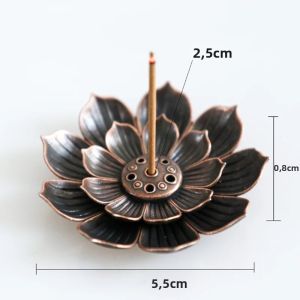 Lọ Đốt Trầm Hương Mini Bằng Hợp Kim Kim Loại Di Động Đựng Nhang Trầm Hương Dùng Cho Phòng Khách Xông Hương Liệu Trị Liệu