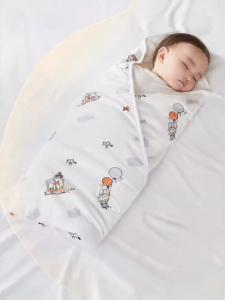 SHI YUE JIE JING | Autumn and Winter Thickened Cotton Padding Flannel Baby Swaddle Blanket