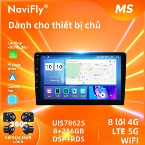 Máy Nghe Nhạc Đa Phương Tiện Ô Tô Navifly Màn Hình 9/10 Inch Hỗ Trợ Carplay Android Auto GPS WiFi DSP Dành Cho Xe VW Nissan Hyundai Kia Toyota