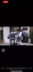 Mens Backpack Korean Fashion Tooling Style Large Capacity Waterproof Travel Bag With Laptop Compartment