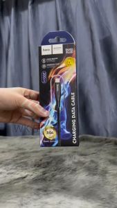 Cáp sạc nhanh Hoco DU02 Plus USB to L PD10W cáp bọc dù chống đứtchống gãy gập dài 2m