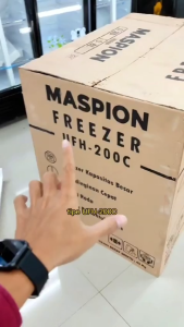 MASPION FREEZER UFH 200 C Sliding Glass Freezer 200 Liter Garansi Resmi BY TMJ