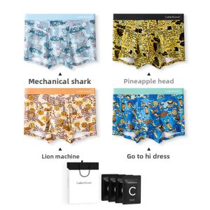 CarbinKoneer | CarbinKoneer Mens Ice Silk Briefs Antibacterial Crotch Seamless Sporty Boxer Shorts Comfortable Breathable Underwear