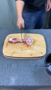 Pisau Dapur Professional 2 Sisi Super Tajam Chef Knife Golok Daging