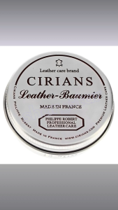 Cirians Leather Coating Wax Care Nourishing Protective Cream 25g French Leather Conditioner Boots Bags Shoes